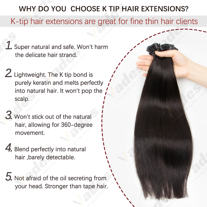 MRS HAIR 50G K Tip Hair Extens - Nail Art Ombre recension och pris