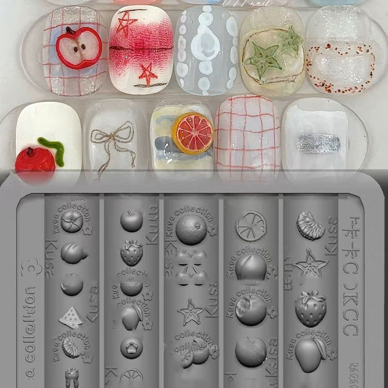 New Nail Silicone Mold Relief  - Nail Art Orange recension och pris