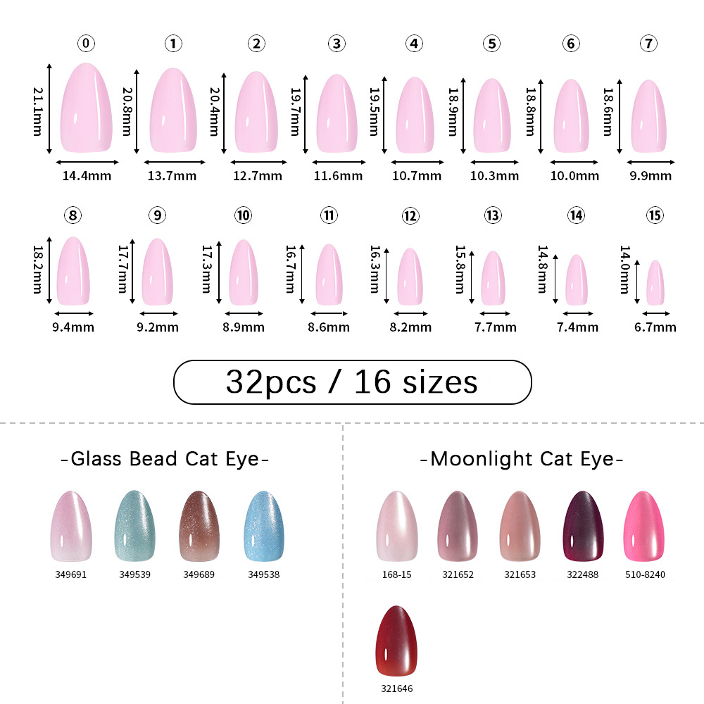 VITAGWX 32pcs Press on Nails A - Nail Art Press On recension och pris