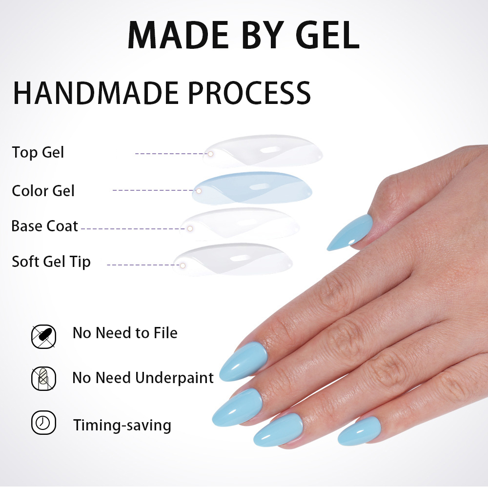 VITAGWX 32pcs Press on Nails A - Nail Art Press On recension och pris