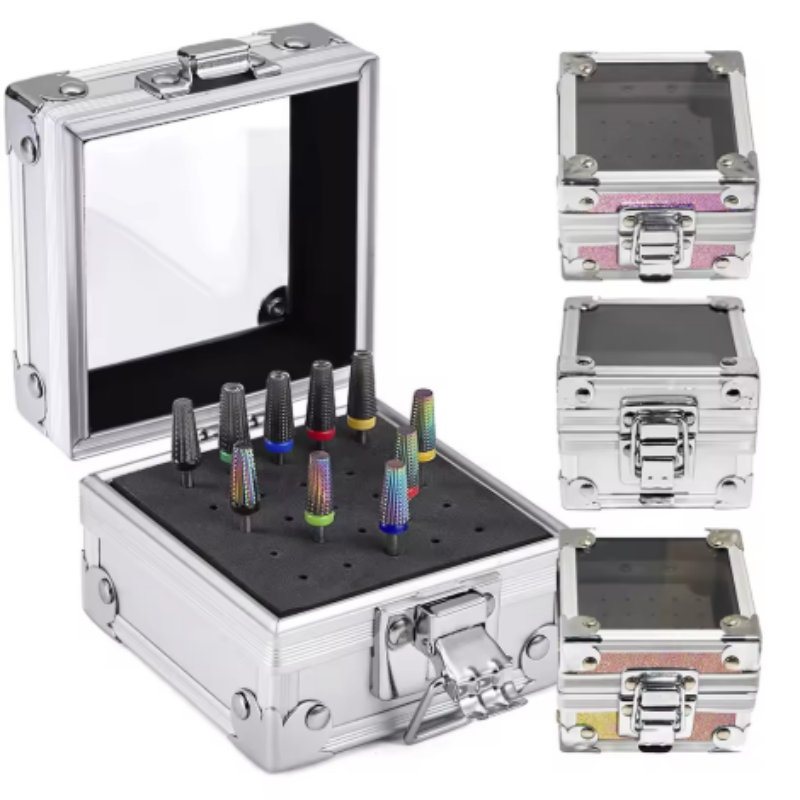 Nail Drill Bits Storage Alumin - Nail Drill Machine recension och pris