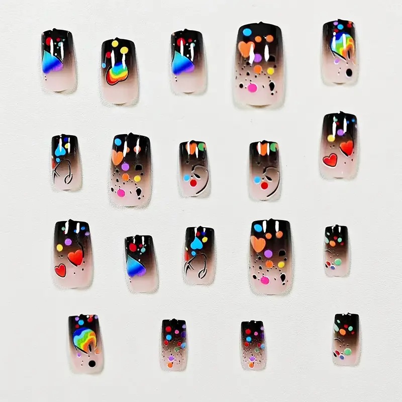 24PCS Nude Press on Nails Shor - Nail Art Press On recension och pris
