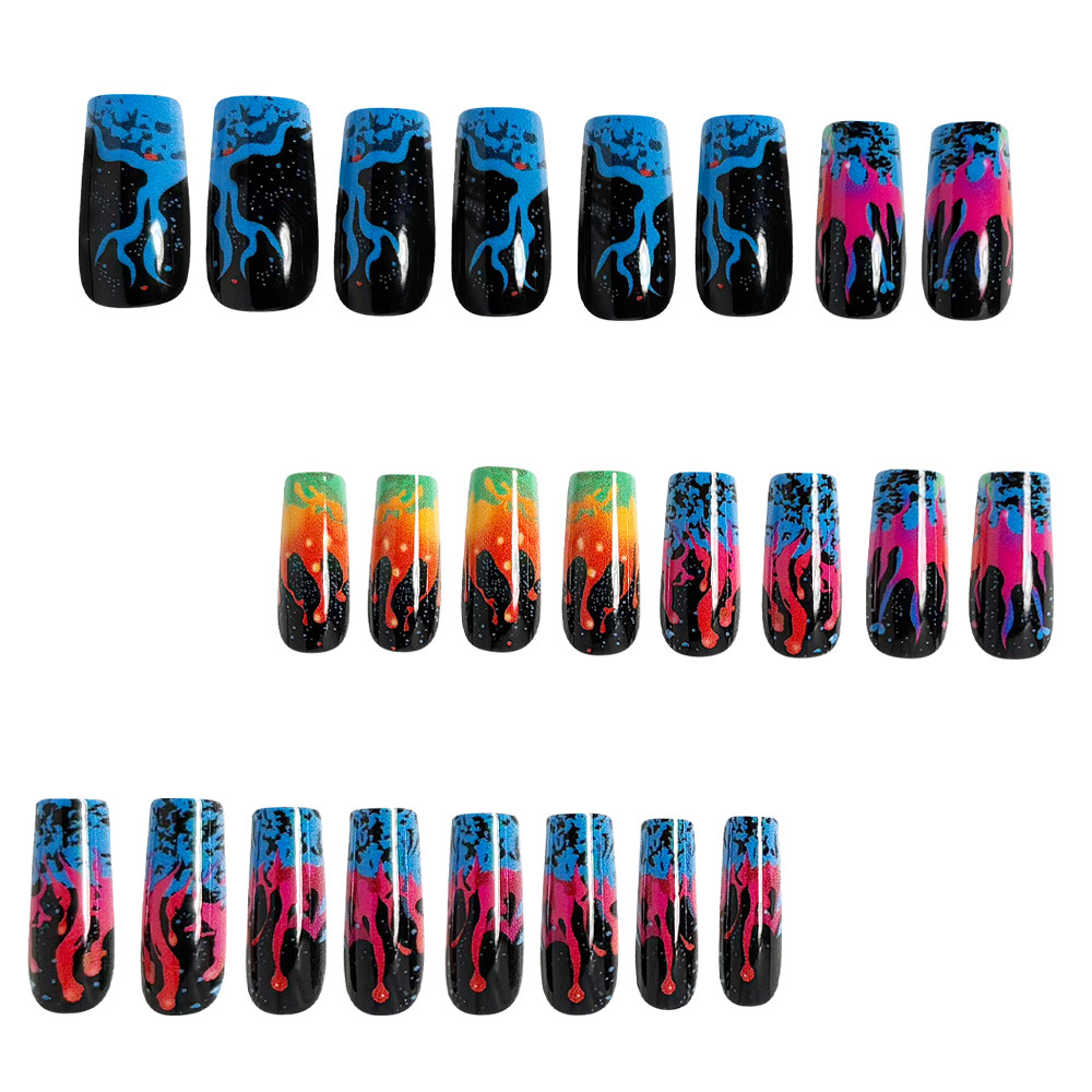 Medium fake nails for women gi - Nail Art Orange recension och pris