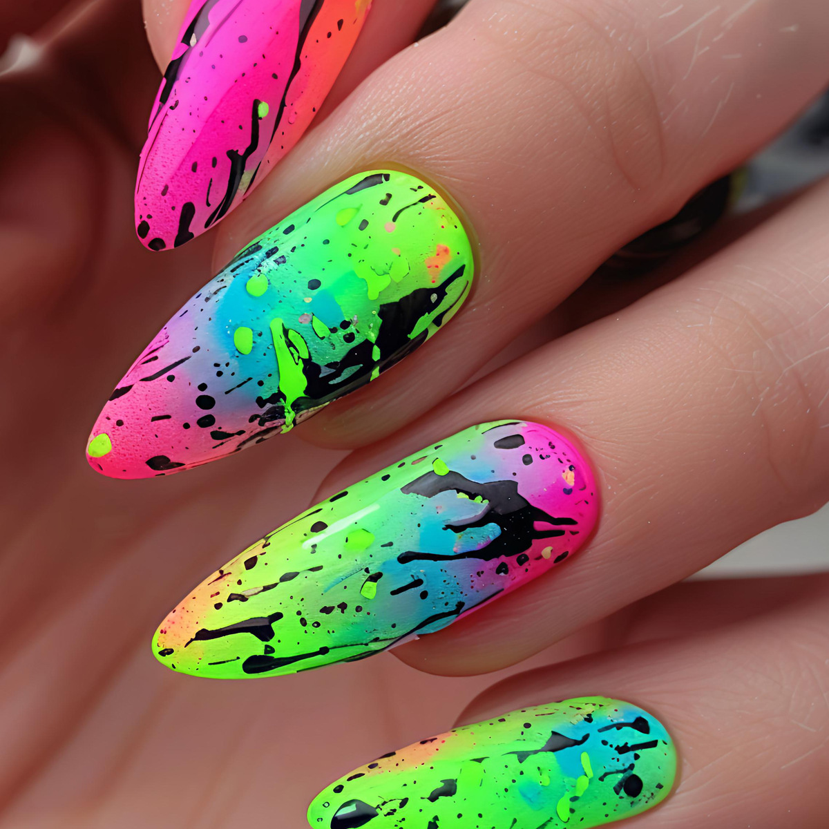 Medium fake nails for women gi - Nail Art Orange recension och pris