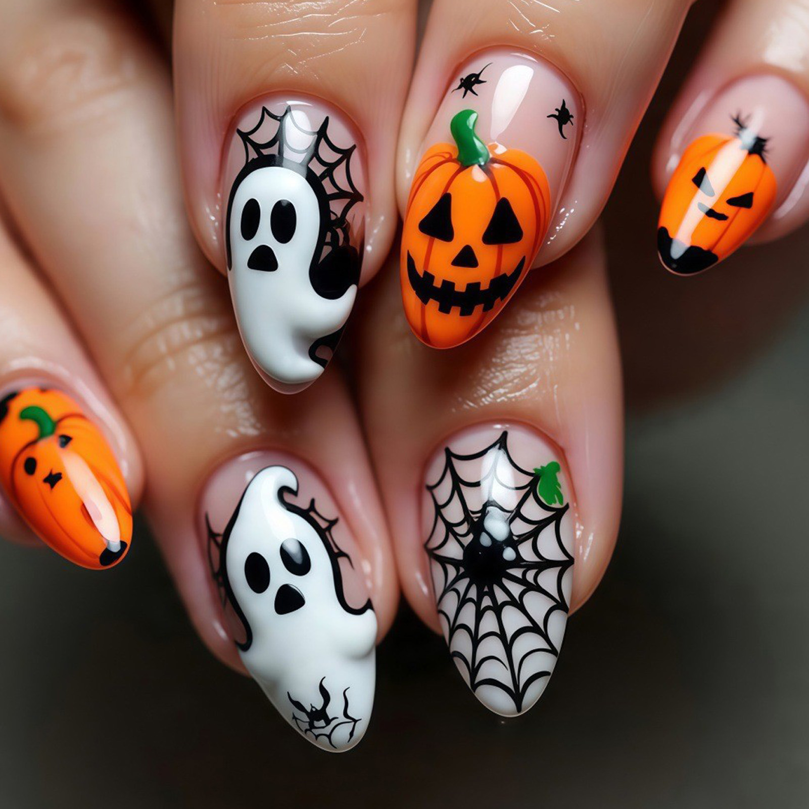 24pcs Halloween Press On Nails - Nail Art Press On recension och pris