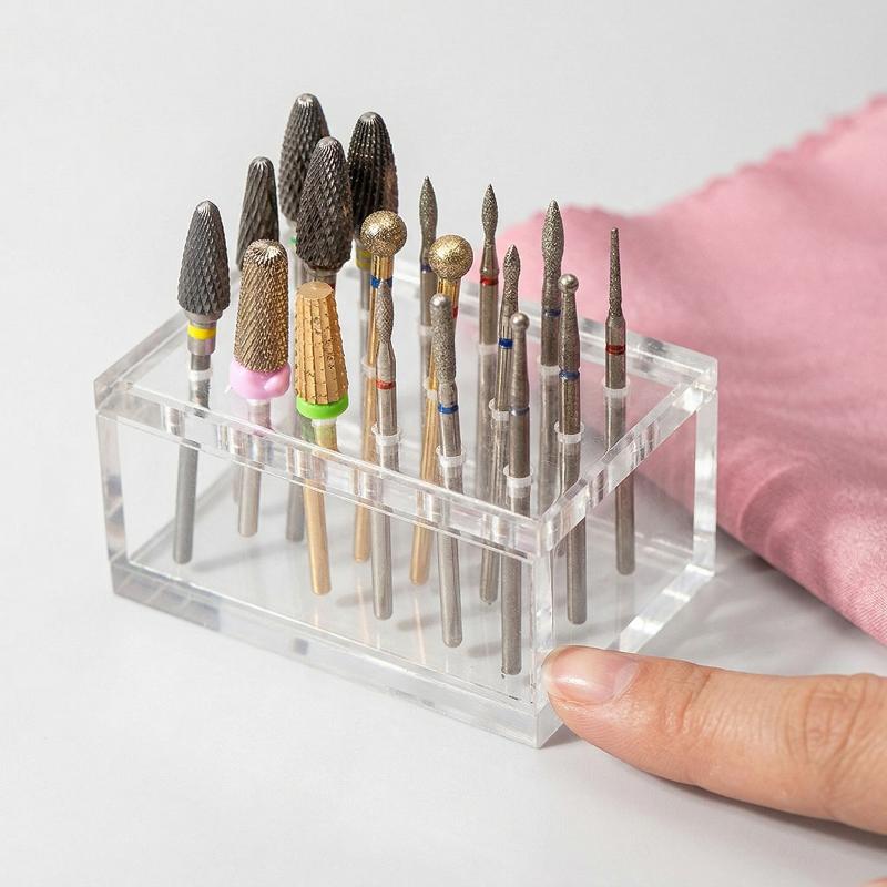 18 Holes Acrylic Wooden Nail D - Nail Drill Machine recension och pris