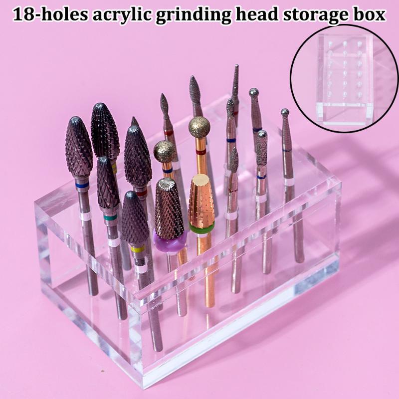 18 Holes Acrylic Wooden Nail D - Nail Drill Machine recension och pris