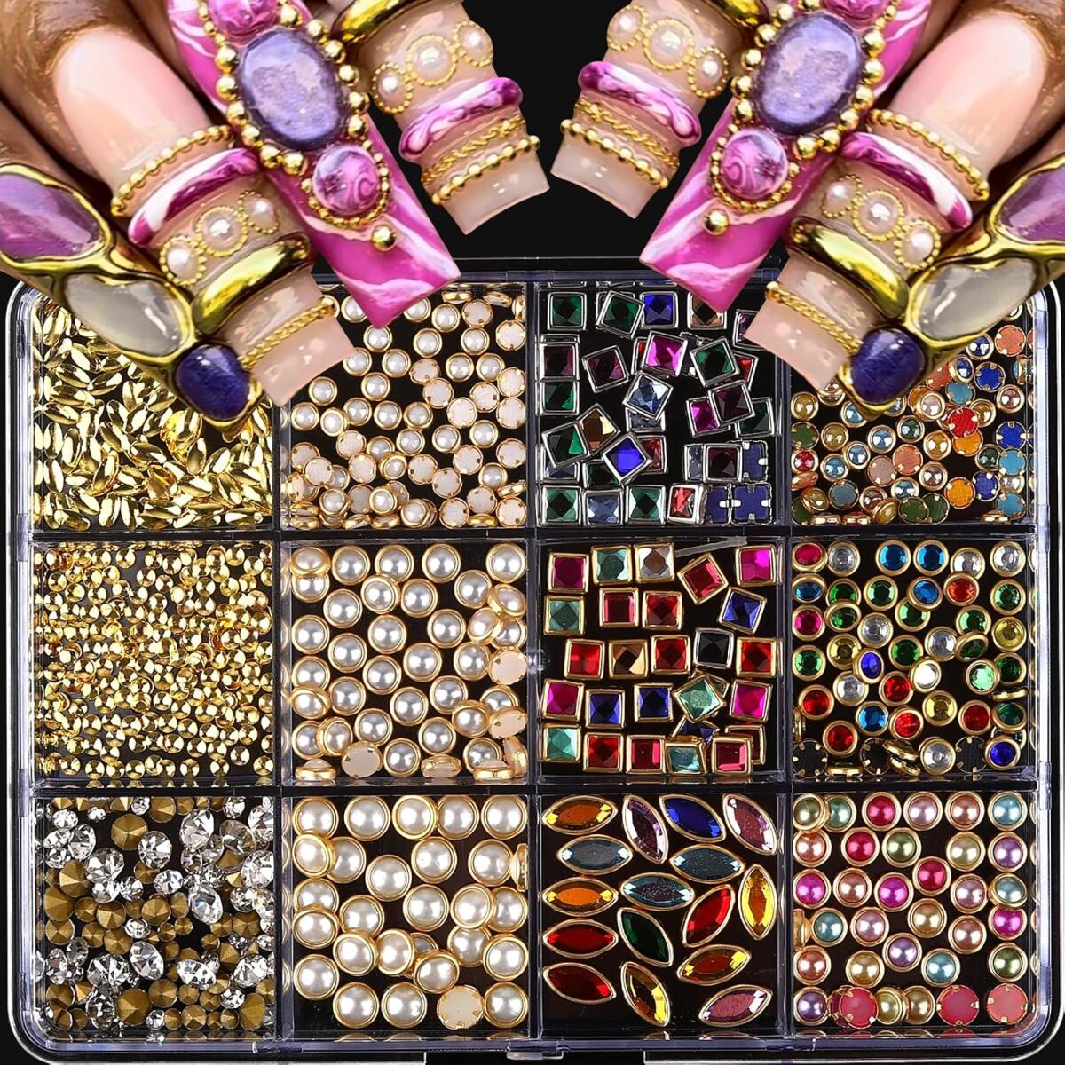 1Box Light Luxury Shinny Nail  - Nail Art Valentines Day recension och pris