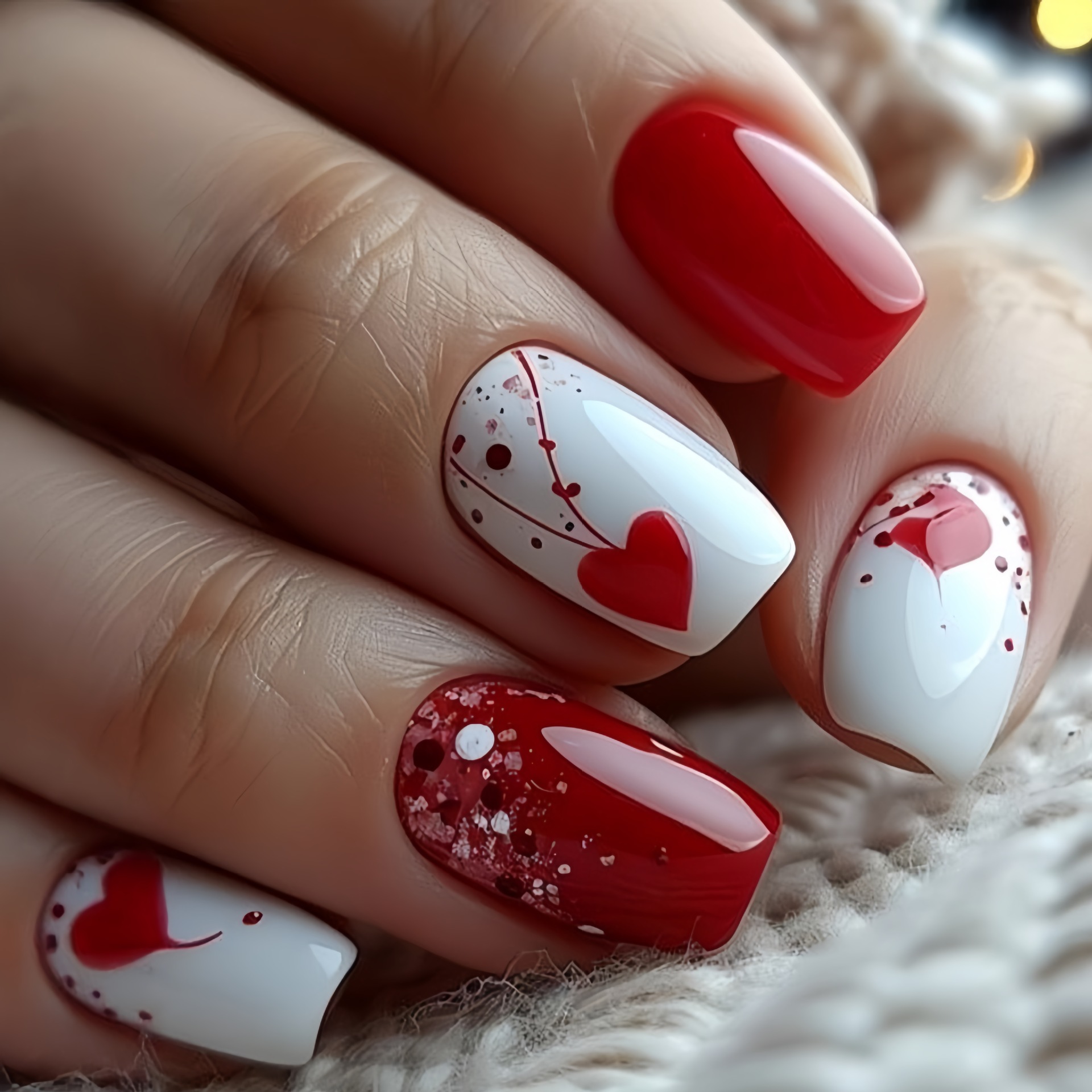 Short Medium fake nails for wo - Nail Art Pink recension och pris