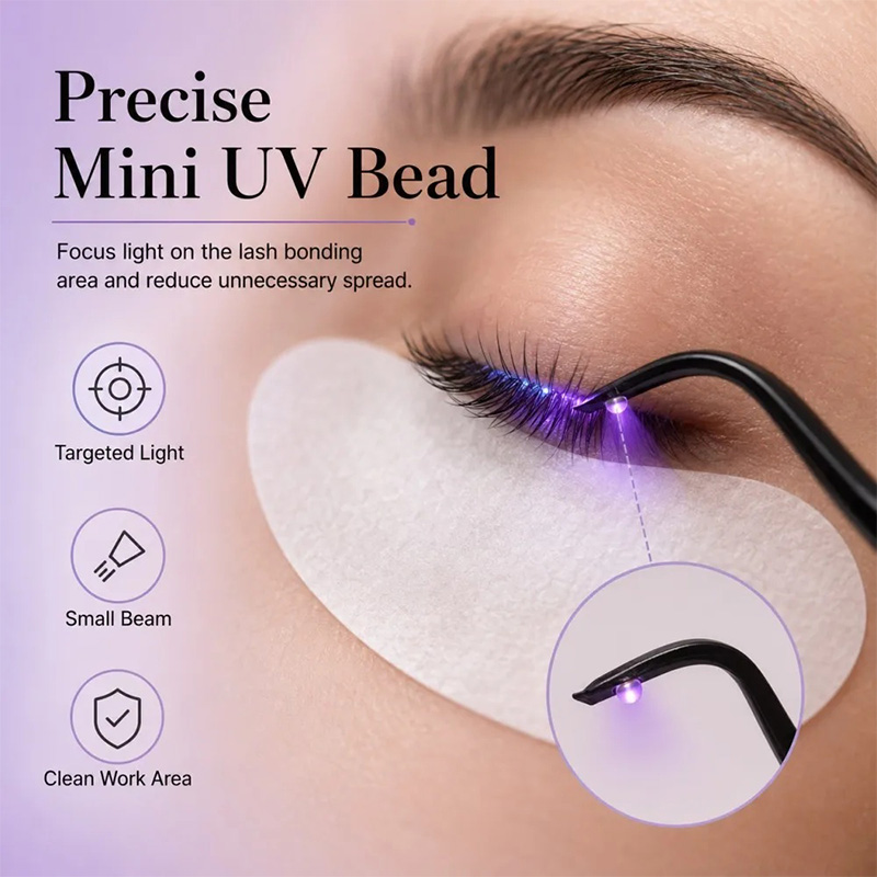 Mini UV Lash Lamp Tweezers 2‑S - Nail Art Ombre recension och pris