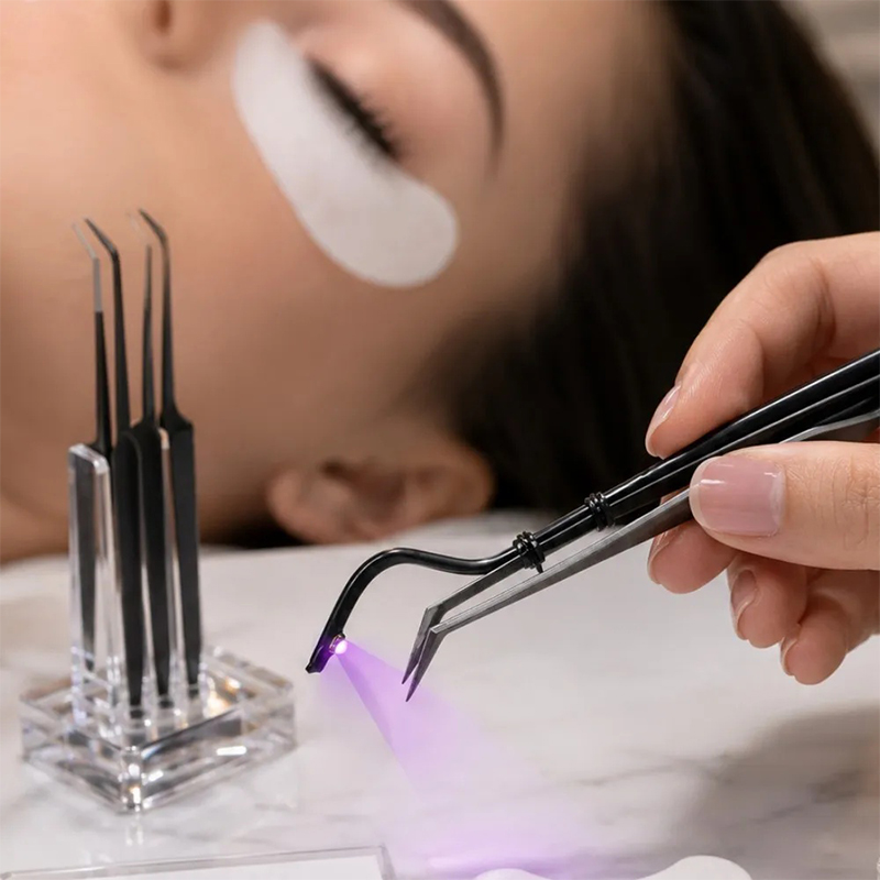 Mini UV Lash Lamp Tweezers 2‑S - Nail Art Ombre recension och pris