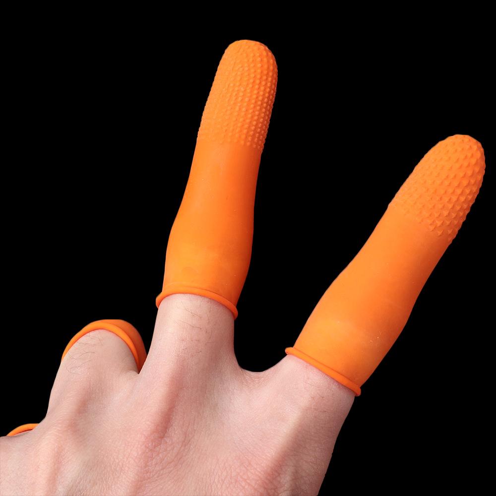 100PCS Reusable Fingertip Prot - Nail Art Orange recension och pris