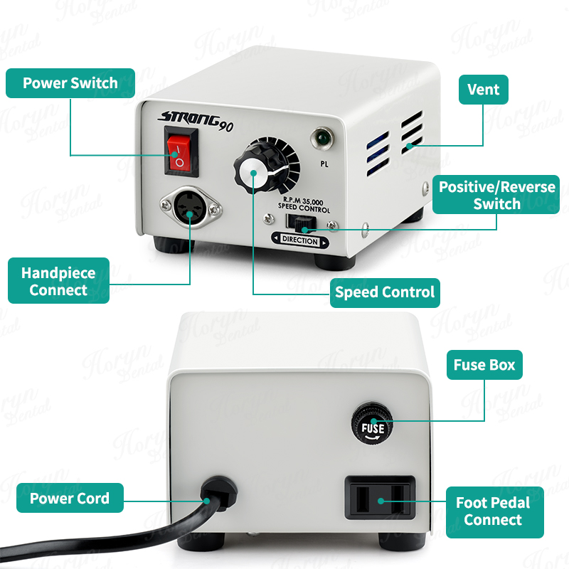 65W Strong 90 Micromotor 102L/ - Nail Drill Machine recension och pris